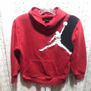Jordan Red Pullover Hooded Sweatshirt Youth Sz S